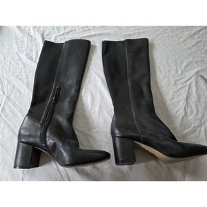 NWOT Enzo Angiolini 6 Phaenna Leather Tall Boots Black 131842